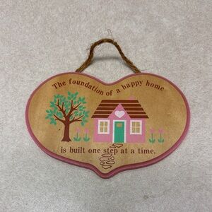 Heart-Shaped Wall Decor with Inspirational Quote